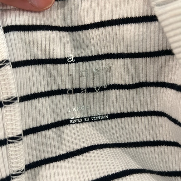 A New Day Dress- large - stripe black and white - Picture 2 of 2